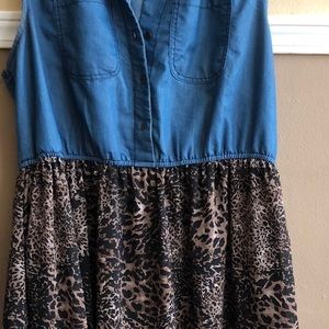 Button up one piece dress